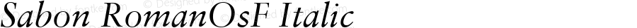 Sabon RomanOsF Italic V.1.0