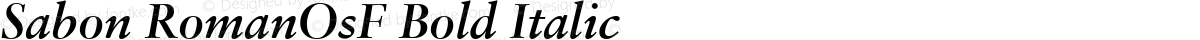 Sabon RomanOsF Bold Italic