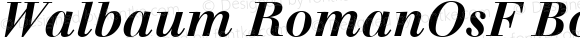 Walbaum RomanOsF Bold Italic
