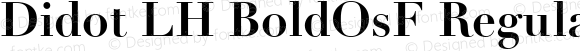 Didot LH BoldOsF Regular