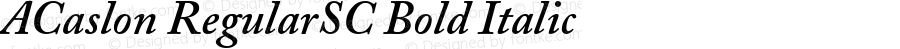 Adobe Caslon Semibold Italic