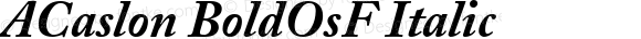 ACaslon BoldOsF Italic