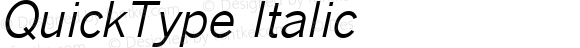 QuickType Italic