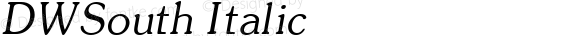 DWSouth Italic