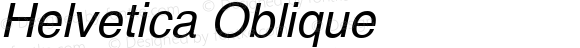 Helvetica Oblique Version 1.3 (Hewlett-Packard)