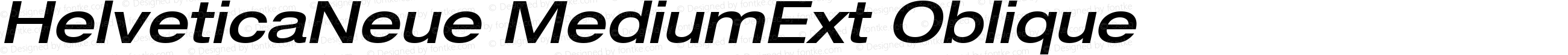 Helvetica 63 Medium Extended Oblique