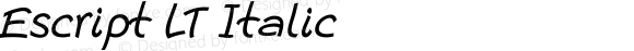 Escript LT Italic
