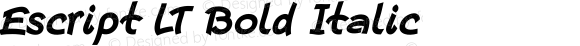 Escript LT Bold Italic