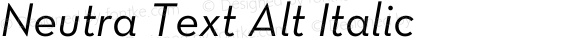 Neutra Text Alt Italic