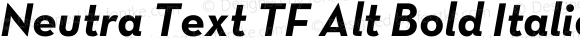 Neutra Text TF Alt Bold Italic