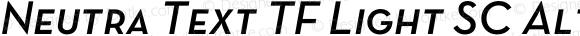 Neutra Text TF Light SC Alt Bold Italic