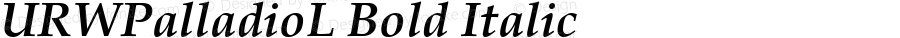 URWPalladioL Bold Italic