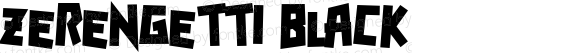 Zerengetti Black Macromedia Fontographer 4.1 10/5/00