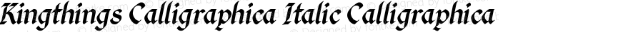 Kingthings Calligraphica Italic