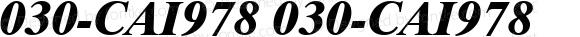 030-CAI978 030-CAI978 Version 1.00 December 7, 1998, initial release