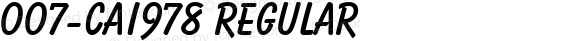 007-CAI978 Regular Version 1.00 December 9, 1998, initial release