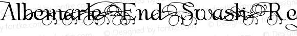 Albemarle End Swash Regular Macromedia Fontographer 4.1.4 10/17/01