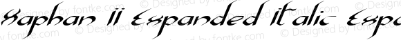 Xaphan II Expanded Italic Expanded Italic