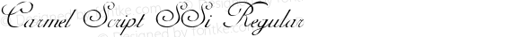 Carmel Script SSi Regular