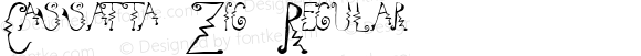 Cassatta Zig Regular Macromedia Fontographer 4.1 1/1/99