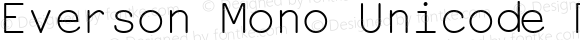 Everson Mono Unicode Regular