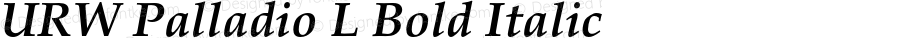 URW Palladio L Bold Italic