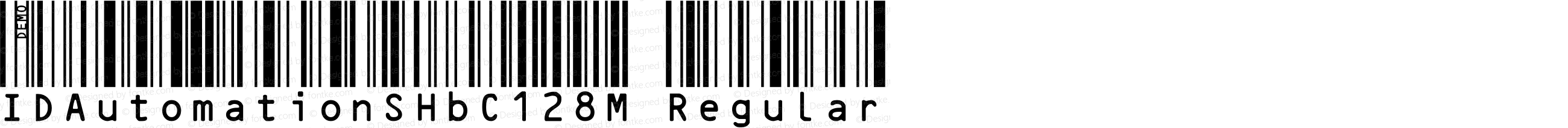IDAutomationSHbC128M Regular