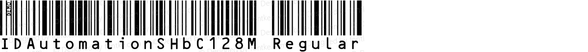 IDAutomationSHbC128M Regular