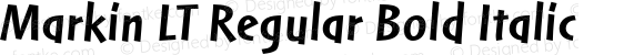 Markin LT Regular Bold Italic