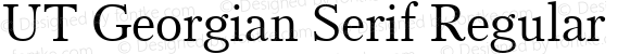 UT Georgian Serif Regular