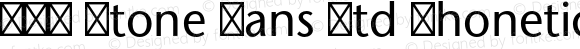 ITC Stone Sans Std Phonetic Regular