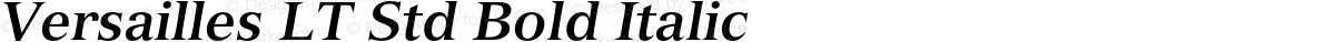 Versailles LT Std Bold Italic