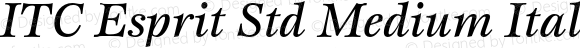 ITC Esprit Std Medium Italic OTF 1.018;PS 001.001;Core 1.0.31;makeotf.lib1.4.1585