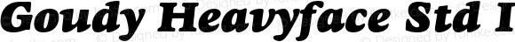 Goudy Heavyface Std Italic