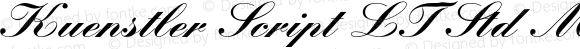 Kuenstler Script LT Std Medium Bold