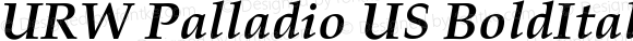 URW Palladio US Bold Italic