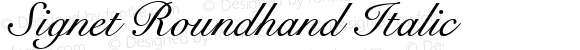 Signet Roundhand Italic