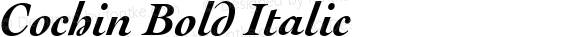 Cochin Bold Italic