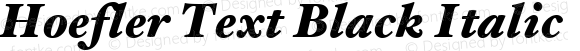 Hoefler Text Black Italic