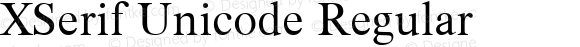 XSerif Unicode Regular