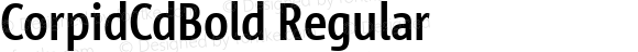 CorpidCdBold Regular Macromedia Fontographer 4.1 00-04-18