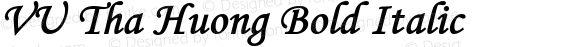 VU Tha Huong Bold Italic