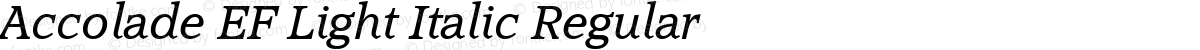 Accolade EF Light Italic Regular