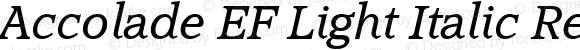 Accolade EF Light Italic Regular
