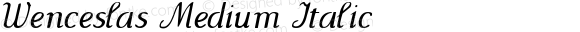 Wenceslas Medium Italic
