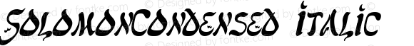 SolomonCondensed Italic