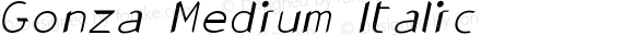 Gonza Medium Italic