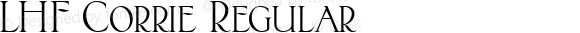 LHF Corrie Regular 5/17/2004  www.letterheadfonts.com