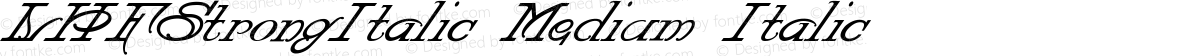 LHFStrongItalic Medium Italic