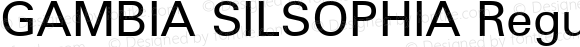 GAMBIA SILSOPHIA Regular Altsys Fontographer 4.0.3 1/14/94 Compiled bTTFON - SIL Encore Font Compiler 02/15/95 16:26:57